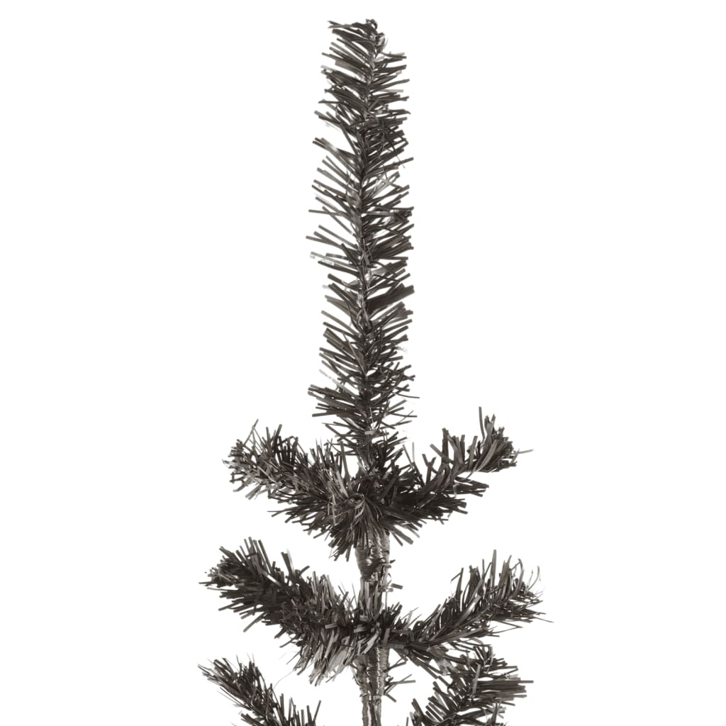 Albero di Natale Sottile Nero 180 cm 329219