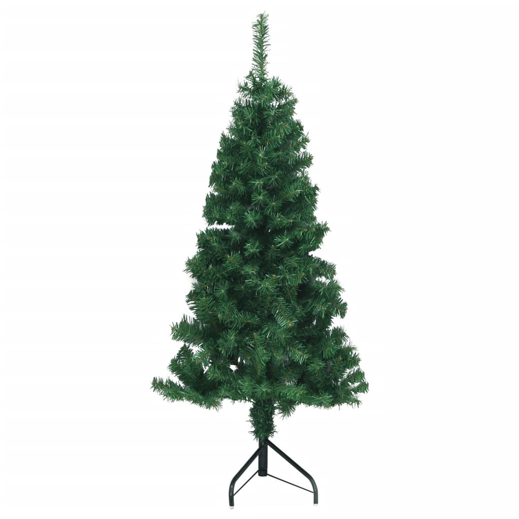 Albero di Natale Artificiale ad Angolo con Supporto Verde 120 cm PVC 