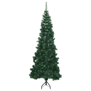 Albero di Natale Artificiale ad Angolo con Supporto Verde 210 cm PVC 329165