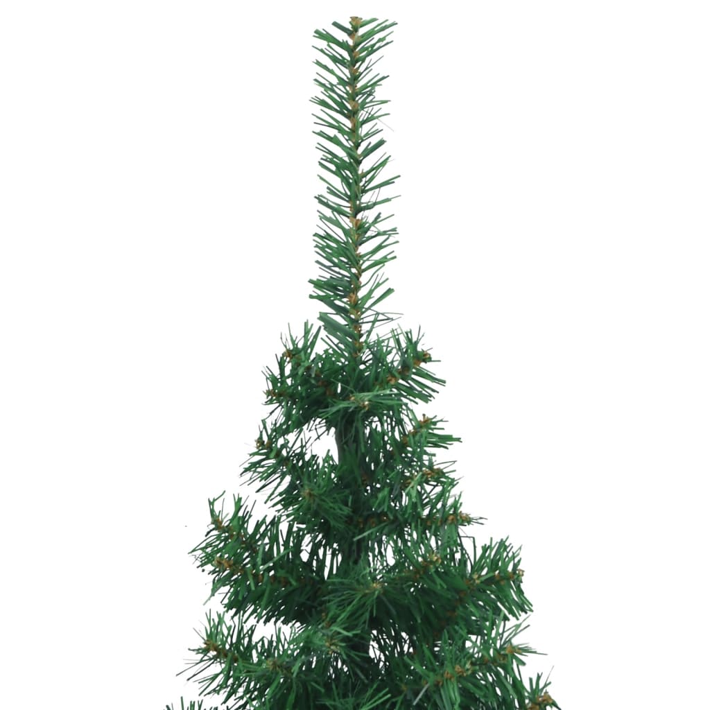 Albero di Natale Artificiale ad Angolo con Supporto Verde 210 cm PVC 329165