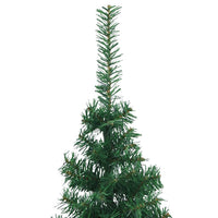 Albero di Natale Artificiale ad Angolo con Supporto Verde 210 cm PVC 329165