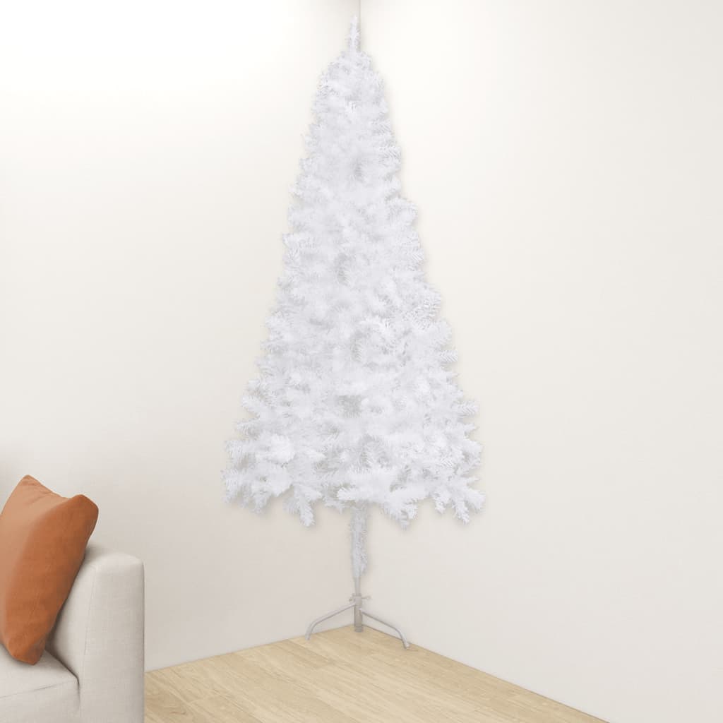 Albero di Natale Artificiale ad Angolo Bianco 150 cm PVC cod 10787