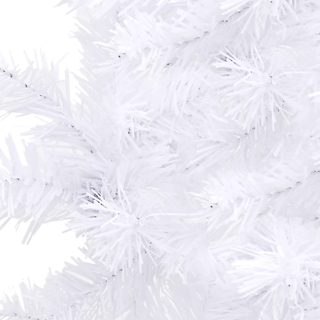 Albero di Natale Artificiale ad Angolo Bianco 210 cm PVC 329170