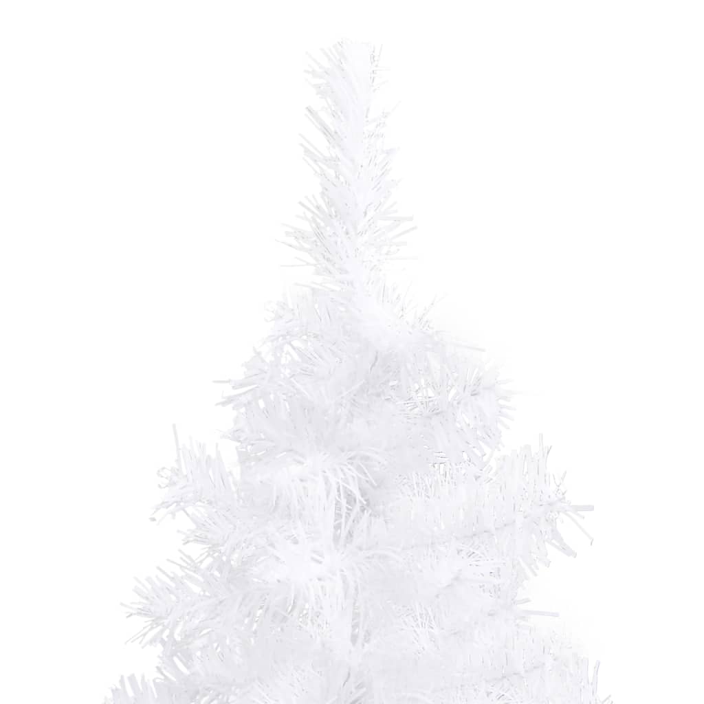 Albero di Natale Artificiale ad Angolo Bianco 210 cm PVC 329170