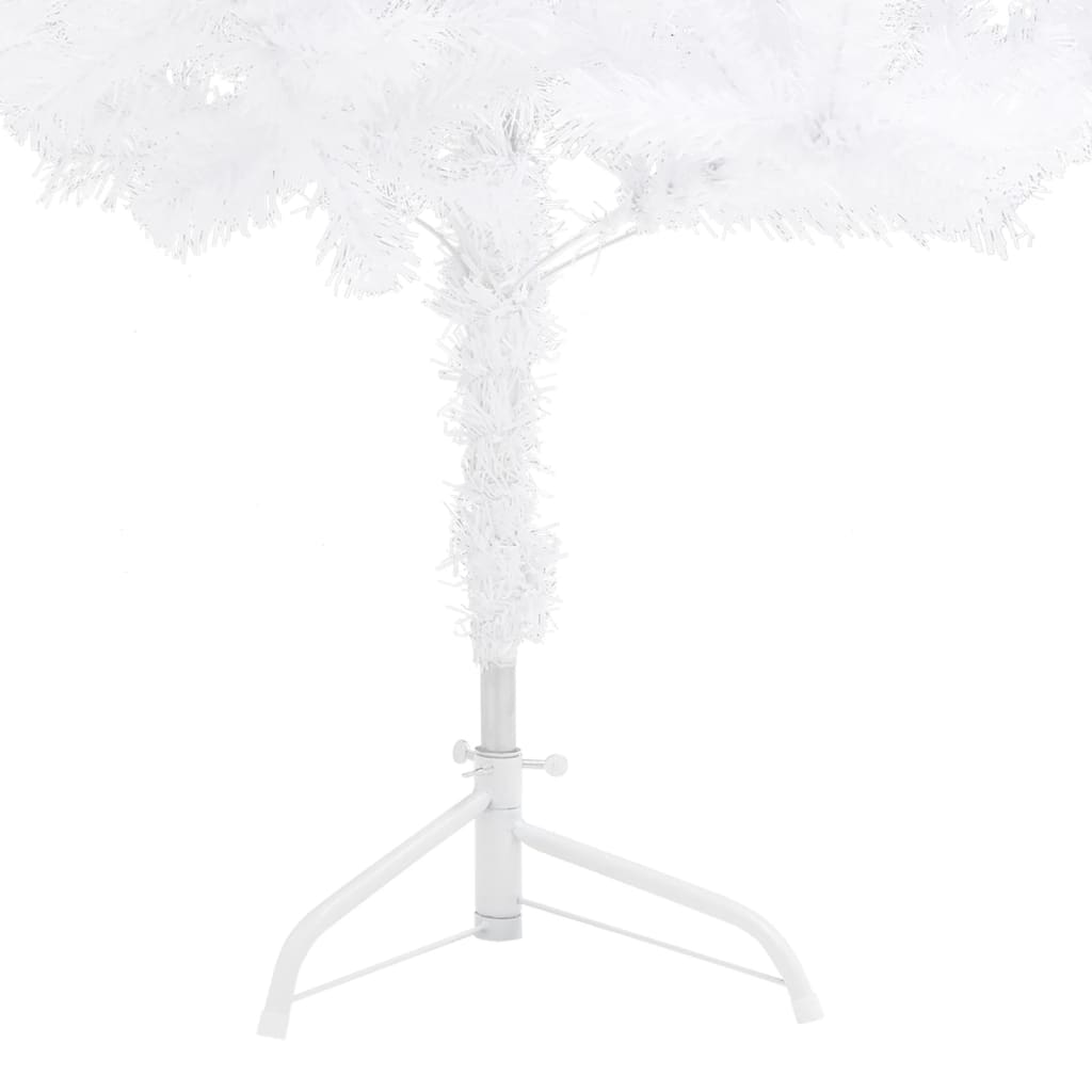 Albero di Natale Artificiale ad Angolo Bianco 210 cm PVC 329170