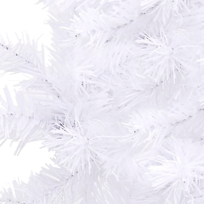 Albero di Natale Artificiale ad Angolo Bianco 240 cm PVC 329171