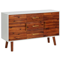 Credenza 110x35x70 cm in Legno Massello di Acacia e MDF cod mxl 8564