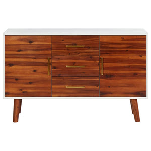 Credenza 110x35x70 cm in Legno Massello di Acacia e MDF cod mxl 8564