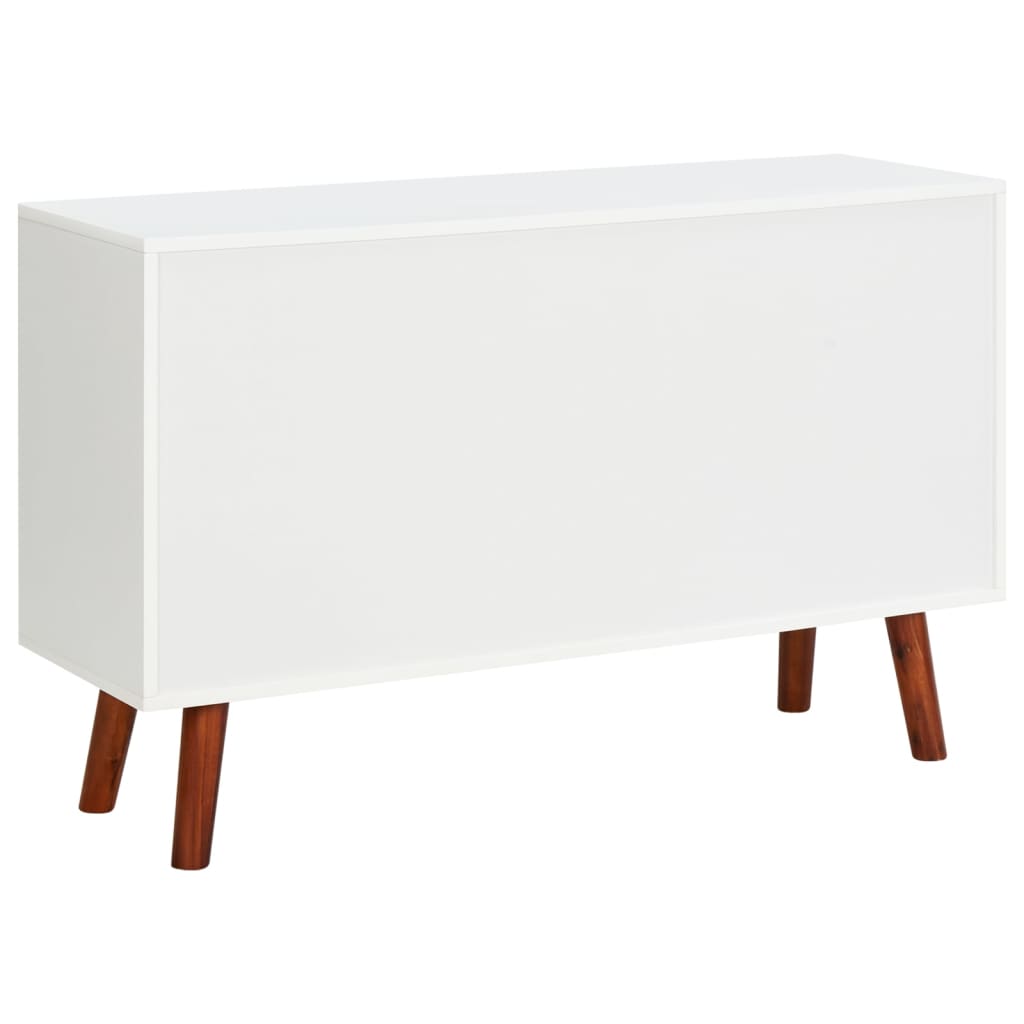 Credenza 110x35x70 cm in Legno Massello di Acacia e MDF cod mxl 8564