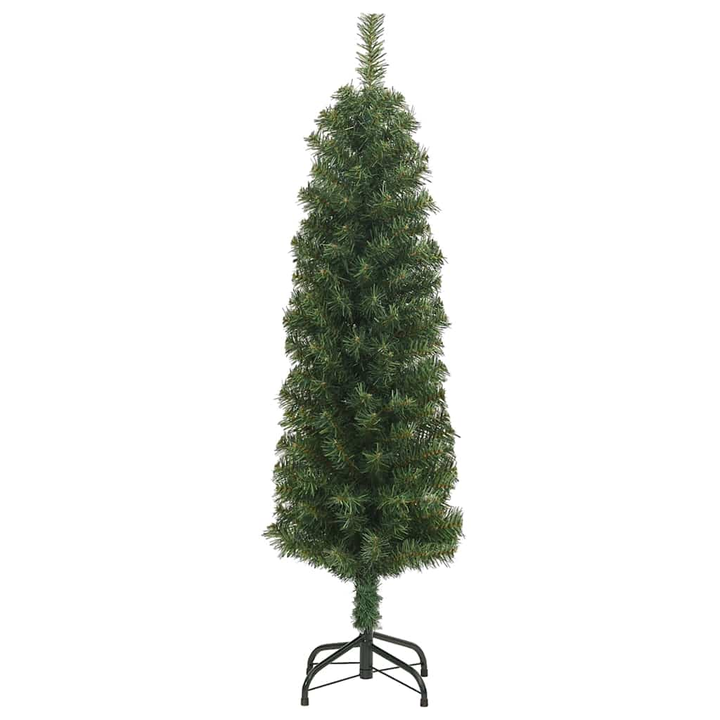 Albero di Natale Artificiale Sottile Supporto Verde 120 cm PVC 328480