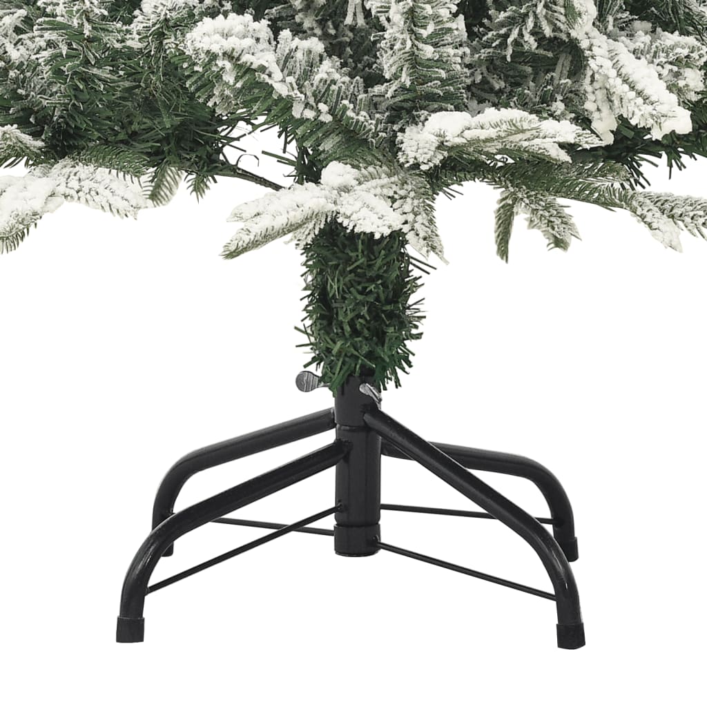 Albero di Natale Artificiale con Neve Verde 120 cm PVC e PE 328492