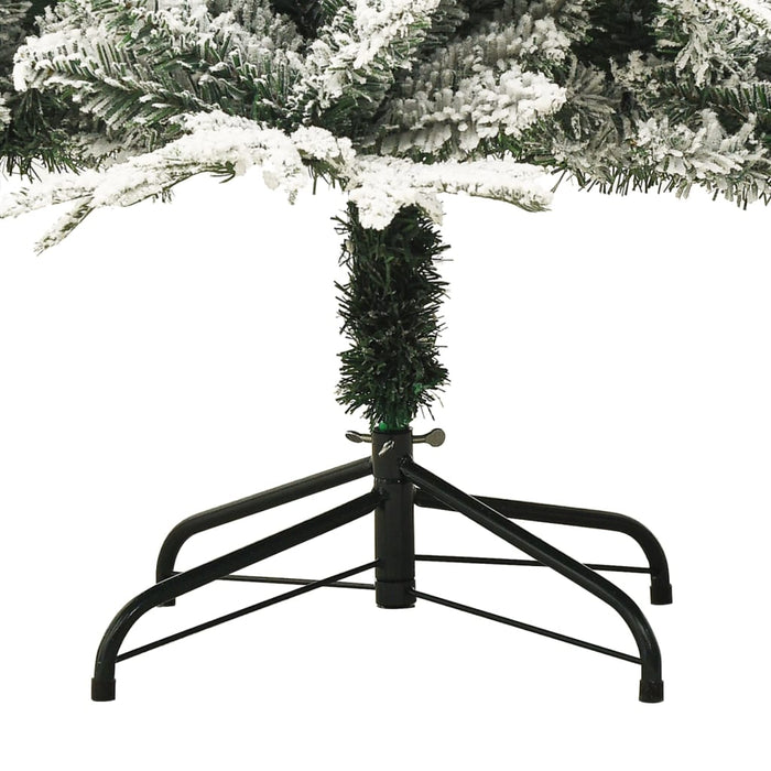 Albero di Natale Artificiale con Neve Verde 150 cm PVC e PE 328493