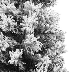 Albero di Natale Artificiale Sottile con Neve Verde 120 cm PVC cod mxl 17064