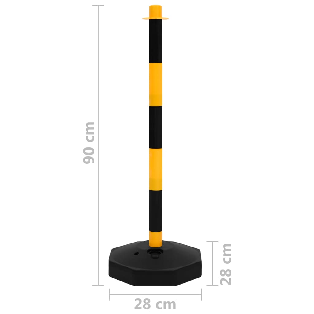 Set di Pali Stradali con Catena in Plastica di 10 m cod mxl 59152