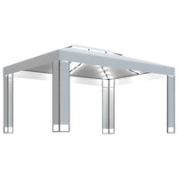 Gazebo con Stringa di Luci LED Bianco 3x4 m 3070301