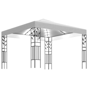 Gazebo con Luci LED a Stringa 3x3 m Bianco  cod mxl 66251