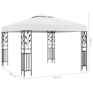 Gazebo con Luci LED a Stringa 3x3 m Bianco  cod mxl 66251