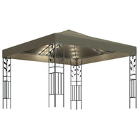 Gazebo con Luci LED a Stringa 3x3 m Grigio Talpa  cod mxl 66046