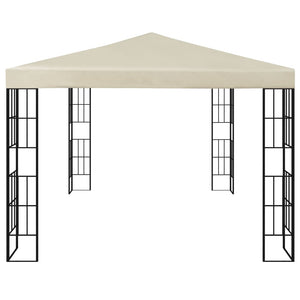 Gazebo con Stringa di Luci LED 3x4 m Crema cod mxl 66029