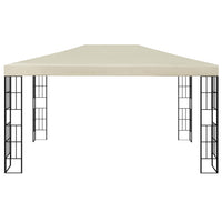 Gazebo con Stringa di Luci LED 3x4 m Crema cod mxl 66029