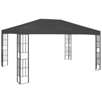 Gazebo con Stringa di Luci LED 3x4 m Antracite  cod mxl 66078