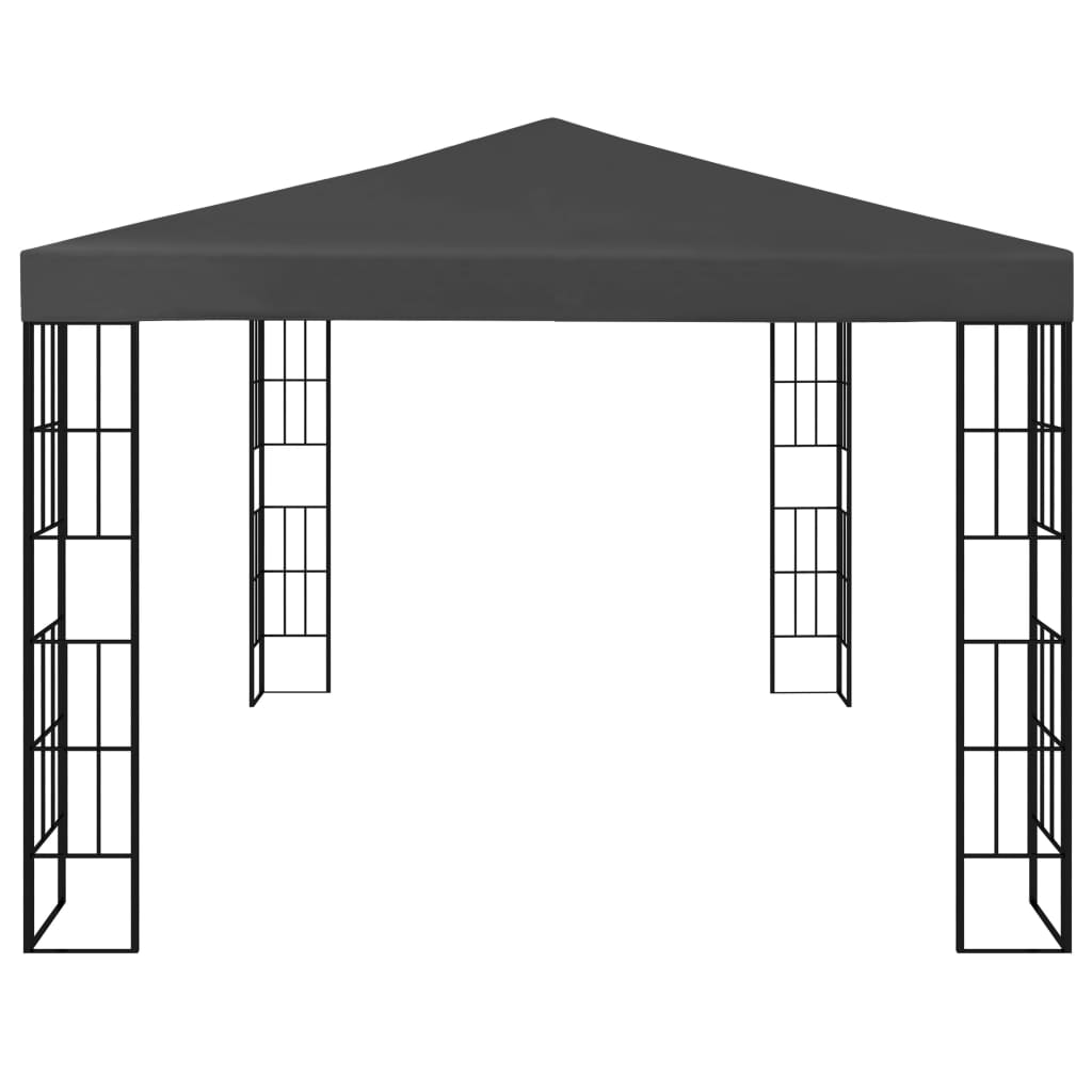 Gazebo con Stringa di Luci LED 3x4 m Antracite  cod mxl 66078