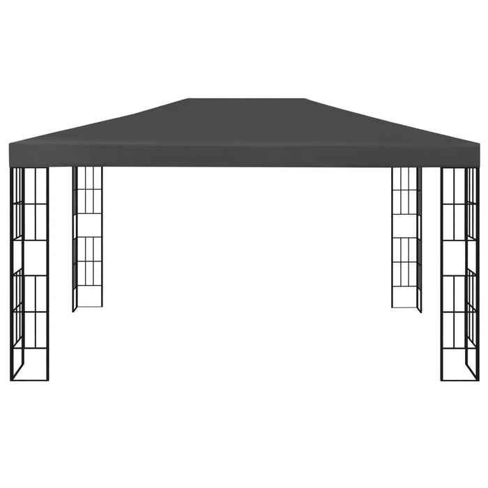 Gazebo con Stringa di Luci LED 3x4 m Antracite  cod mxl 66078