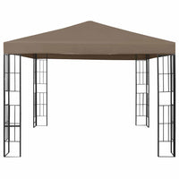 Gazebo con Luci a Stringa LED 3x3 m Grigio Talpa 3070324