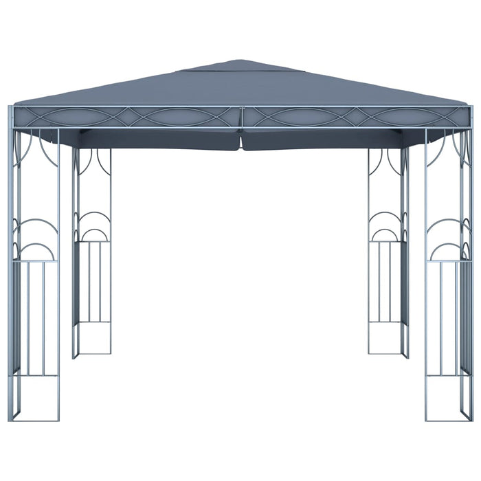 Gazebo con Stringa di Luci LED 300x300 cm Antracite 3070339