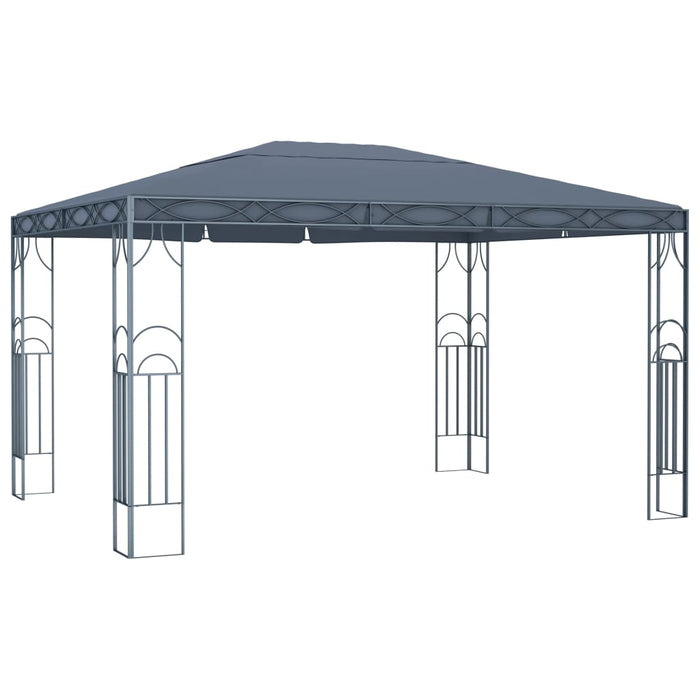 Gazebo con Stringa di Luci LED 400x300 cm Antracite 3070341