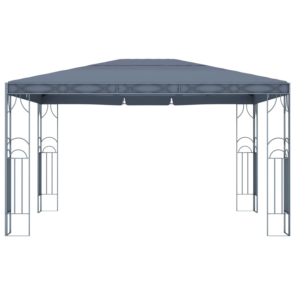 Gazebo con Stringa di Luci LED 400x300 cm Antracite cod mxl 65998