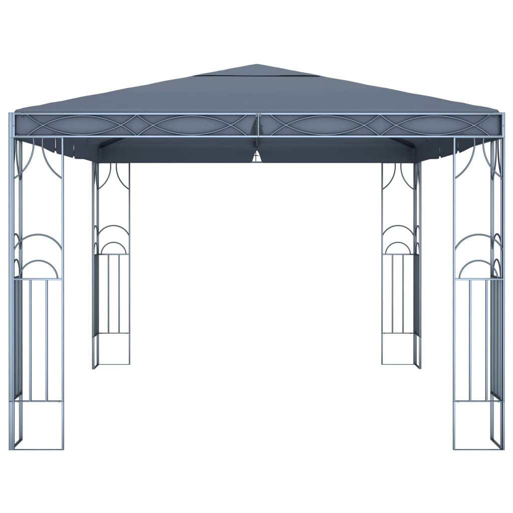 Gazebo con Stringa di Luci LED 400x300 cm Antracite cod mxl 65998