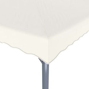 Gazebo con Stringa di Luci LED 300x300 cm Crema in Alluminio 3070342