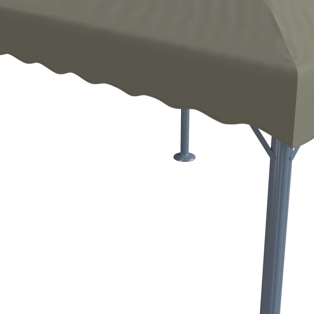 Gazebo con Stringa di Luci LED 300x300cm Grigio Talpa Alluminio 3070344