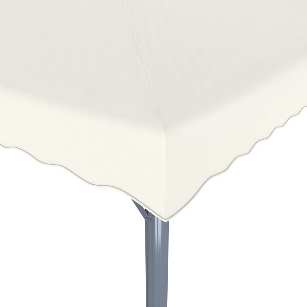 Gazebo con Stringa di Luci LED 400x300 cm Crema in Alluminio 3070351