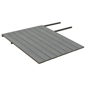 Listoni Decking WPC con Accessori Marroni e Grigi 16 mq 2,2 m cod 11786