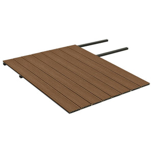 Listoni Decking WPC con Accessori Marroni e Grigi 16 mq 2,2 m cod 11786