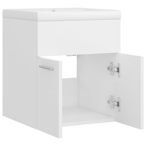 Mobile Bagno con Lavabo Integrato Bianco in Legno Multistrato 3070811