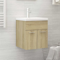 Mobile Bagno con Lavabo Integrato Rovere Sonoma in Truciolato cod mxl 63190