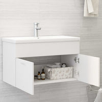 Mobile da Bagno con Lavabo Integrato Bianco in Truciolato cod mxl 73309