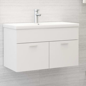 Mobile da Bagno con Lavabo Integrato Bianco in Truciolato cod mxl 73309