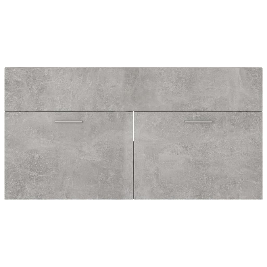 Set Mobili da Bagno Grigio Cemento in Truciolato cod mxl 12712