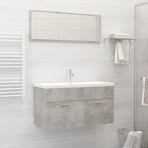 Set Mobili da Bagno Grigio Cemento in Truciolato cod mxl 12712