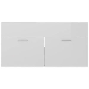 Set Mobili da Bagno Bianco Lucido in Truciolato cod mxl 9063