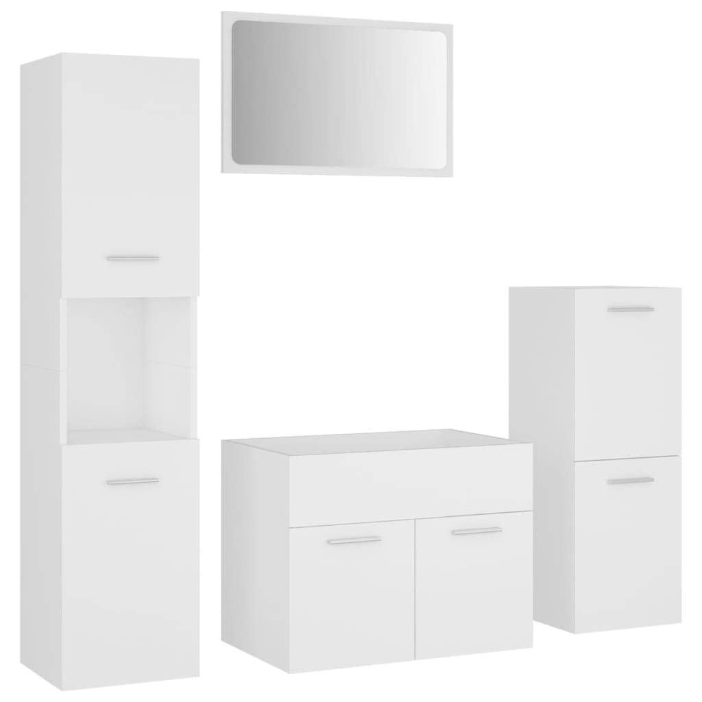 Set Mobili da Bagno Bianco in Truciolatocod mxl 96713