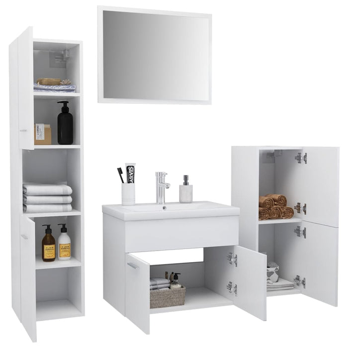 Set Mobili da Bagno Bianco in Truciolatocod mxl 96713