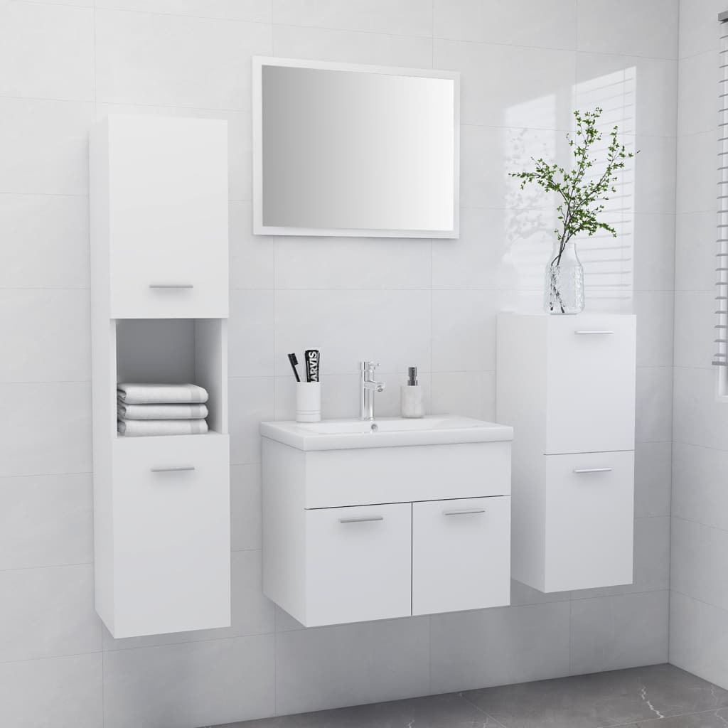 Set Mobili da Bagno Bianco in Truciolatocod mxl 96713