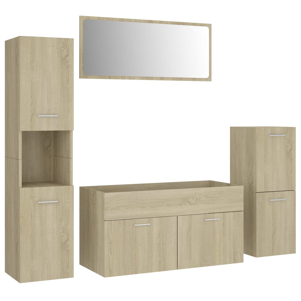 Set Mobili da Bagno Rovere Sonoma in Truciolato cod mxl 56020