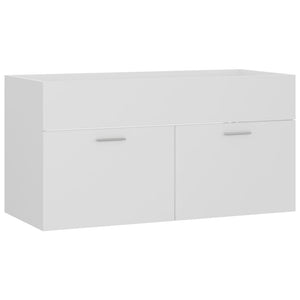 Set Mobili da Bagno Bianco in Truciolato 3071018