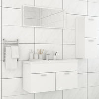 Set Mobili da Bagno Bianco in Truciolato 3071018